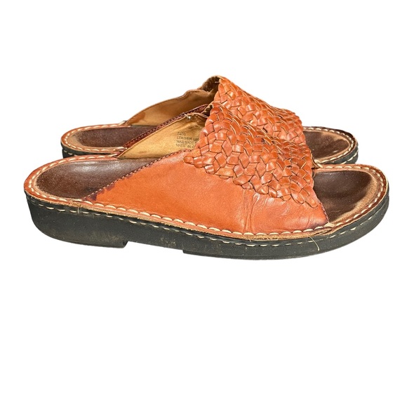 Minnetonka Leather Slip On Sandals‎ - Picture 1 of 8